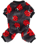 XIAOYU Cute Ladybug Pattern Dog Pajamas Pet Clothes Doggie Halloween Christmas Costumes Puppy Cat Jumpsuits XL