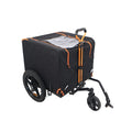 Foldable Pet Jogging Stroller Dog Carriers Bicycle Trailer Pet Dog Cat Bike Trailer Orange And Black - Ideal For Small Pets