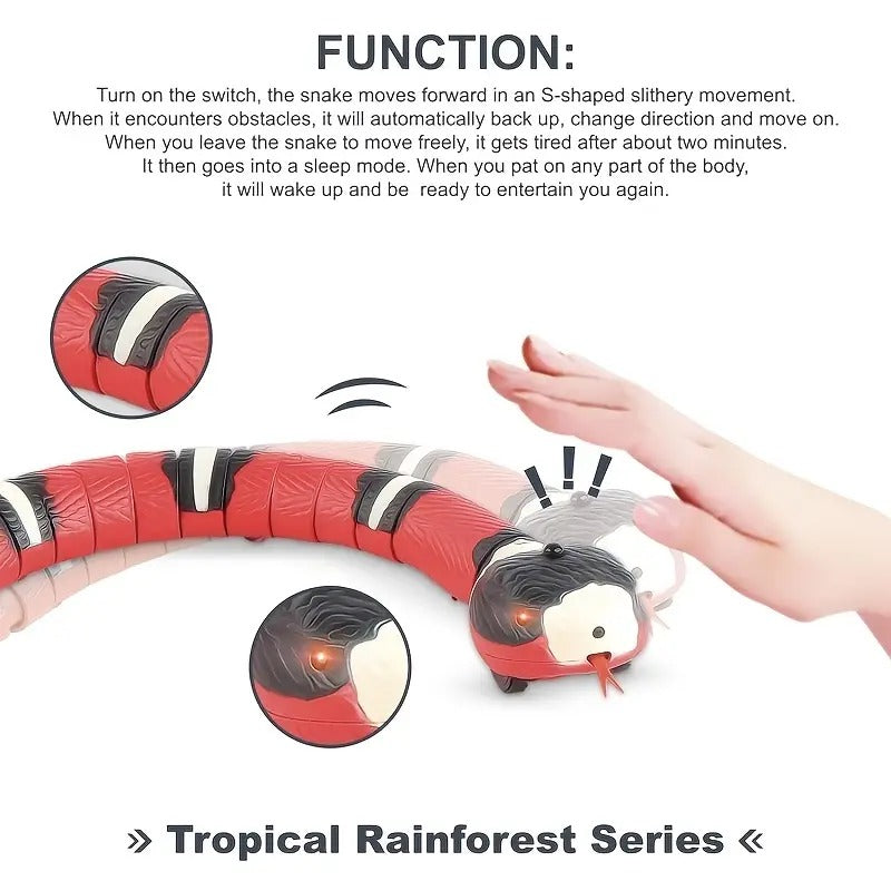 USB Charging Interactive Snake Toy for Cats - Endless Fun